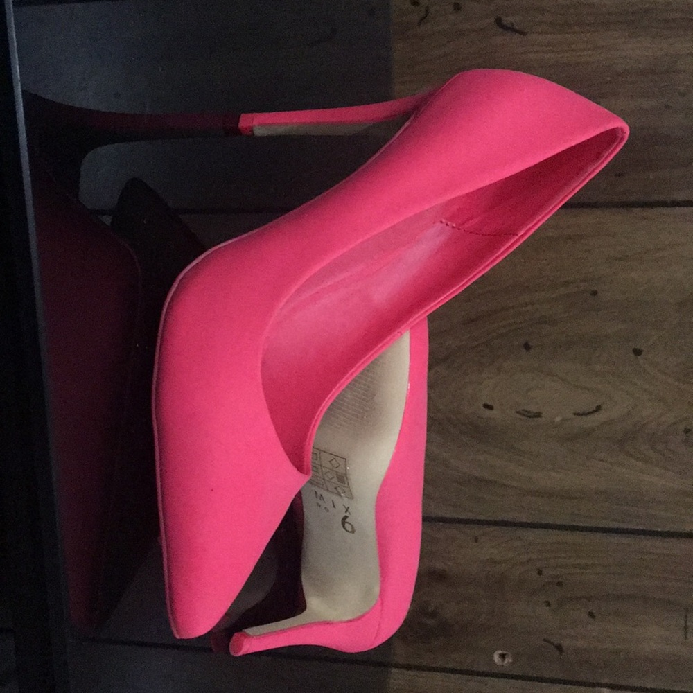 Only wore once! Hot pink high heals!